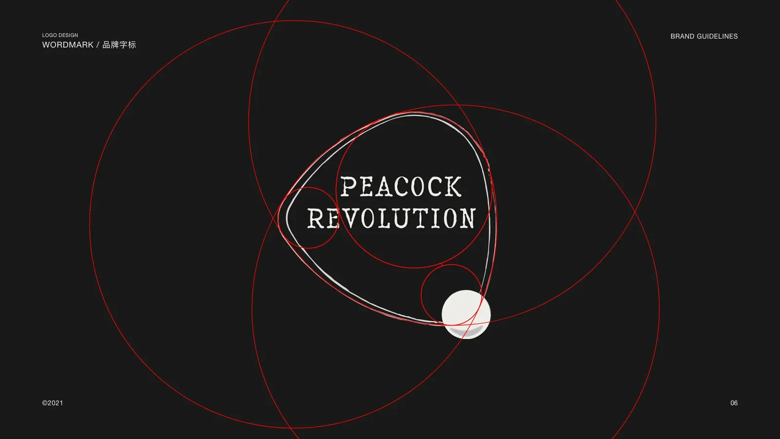 Wordmark construction circles